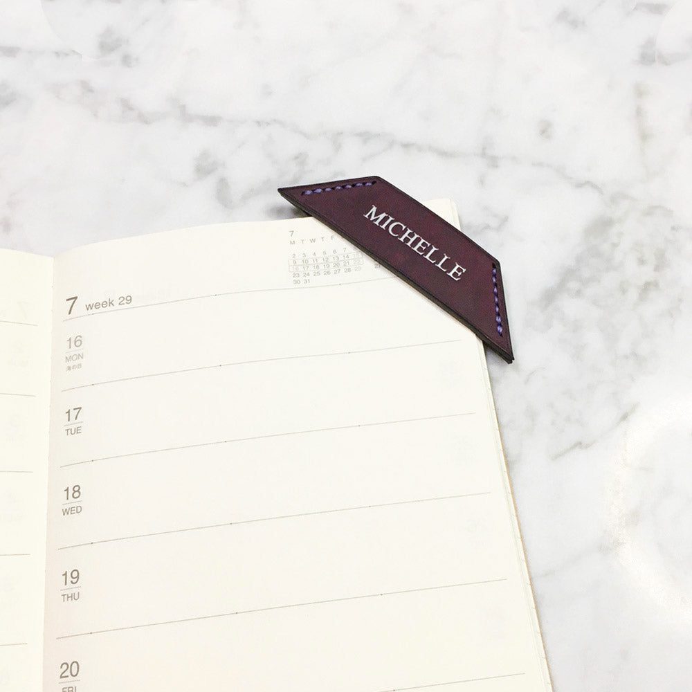 Leather Corner Bookmark