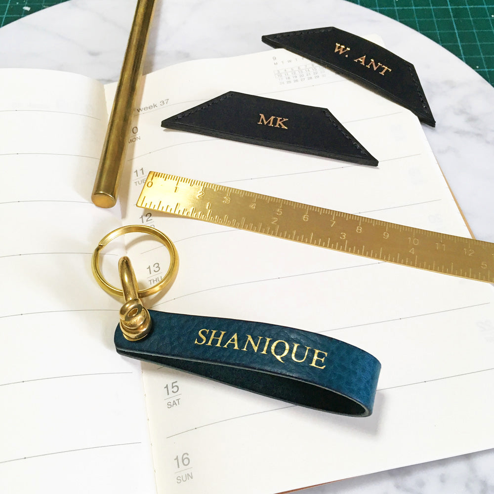 Leather Corner Bookmark