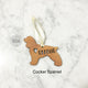 Wooden Dog Silhouette Ornament (Rustic Brown) - Avaloncraftsg