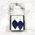 Blue - Leather Leaf Earrings