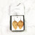 Natural Cork With Metallic Gold Flakes - Cork Leaf Earrings