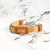Natural + Cognac Brown - Fluxbury Leather Dog Collar (Standard) - Avaloncraftsg