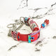Blossom Red - 2cm Fluxbury Leather Dog Collar (Special - Limited Edition) - Avaloncraftsg