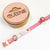 Marble Pink - Henbury Leather Dog Collar (Rose Gold)