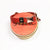 Red/Black - Henbury Leather Dog Collar (Rose Gold)