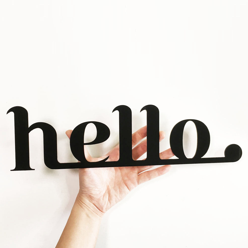 Hello Acrylic Sign