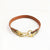 ID Collar (Brown with Glitter Gold Croc)