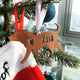 Wooden Dog Silhouette Ornament