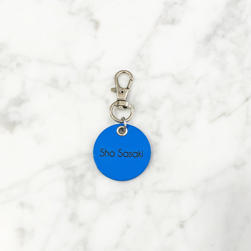 Light Blue - 3cm Round Pet Tag - Avaloncraftsg