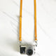Yellow - Skinny Leather Camera Strap - Avaloncraftsg
