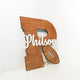 Custom Cut Wooden Initial Name Sign - Avaloncraftsg