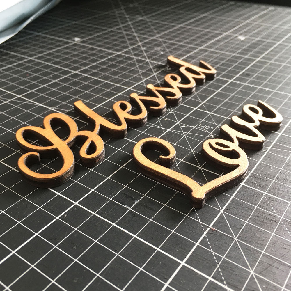 Custom Cut Wooden Words (10 Characters & Below)