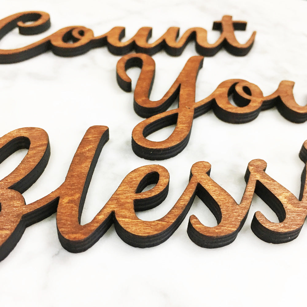 Custom Cut Wooden Words (20 Characters & Below)