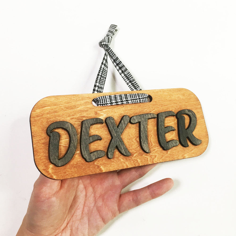 Wooden Name Plaque (Standard)