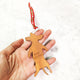 Dachshund with Bone - Wooden Dog Ornament