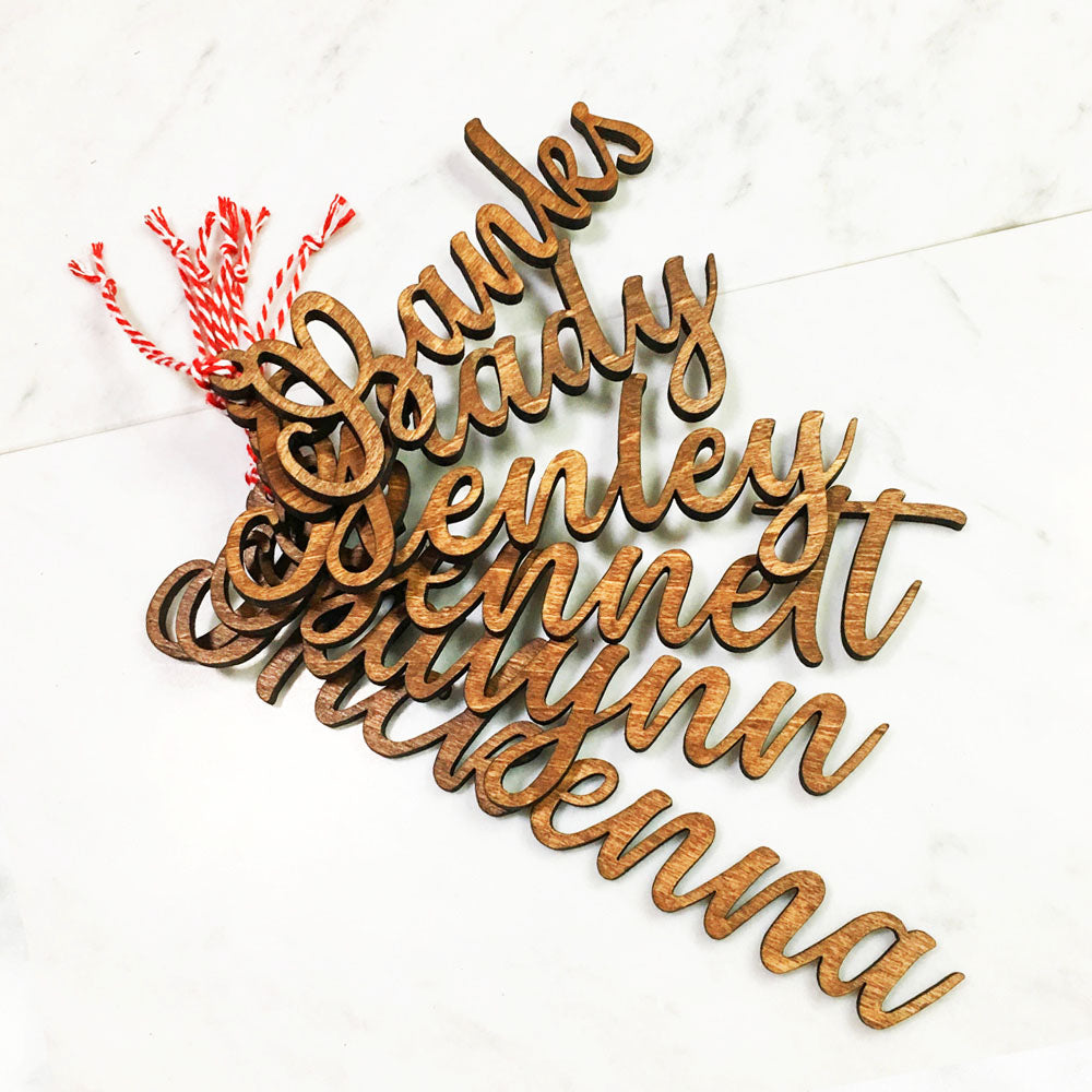 Custom Cut Wooden Words (10 Characters & Below)
