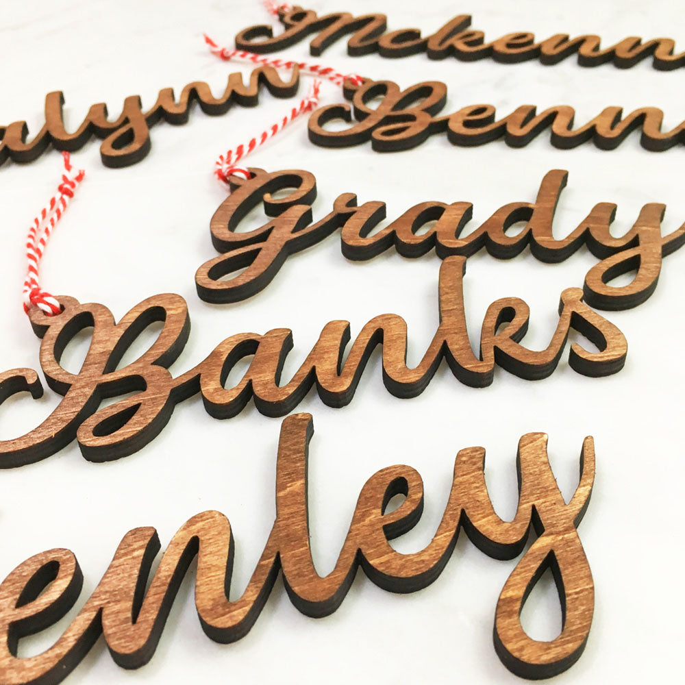 Custom Cut Wooden Words (10 Characters & Below)