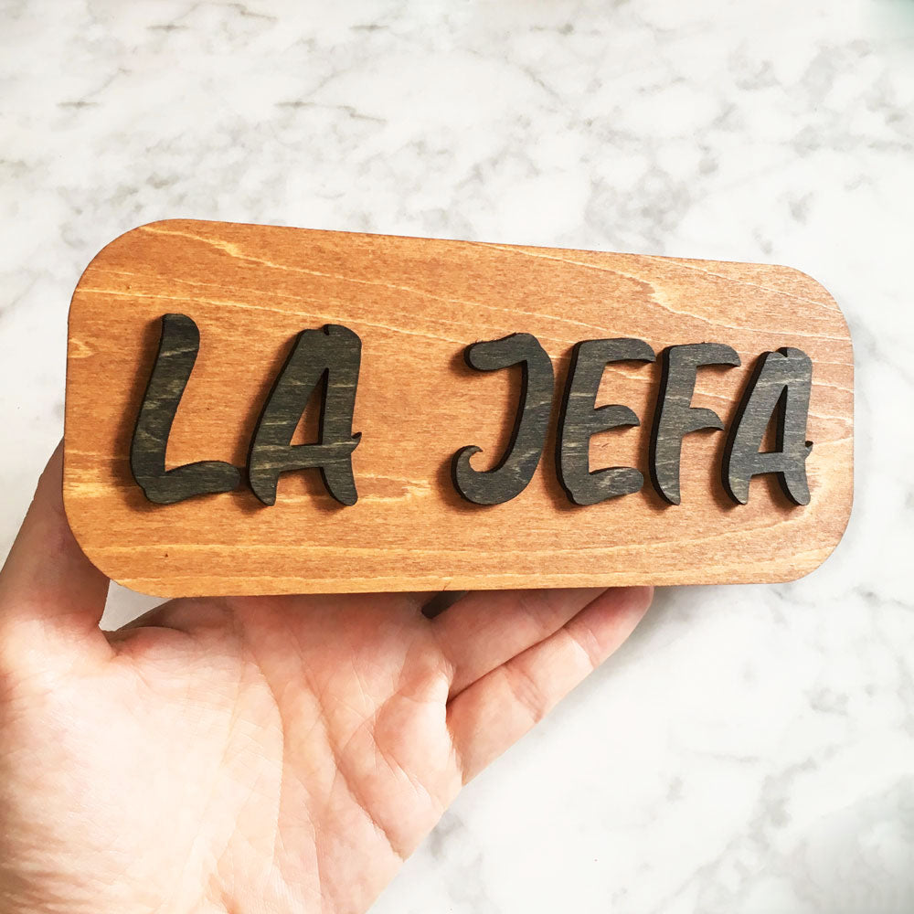 Wooden Name Plaque (Standard)
