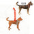 Singapore Special - Wooden Dog Ornament (with Scarf)