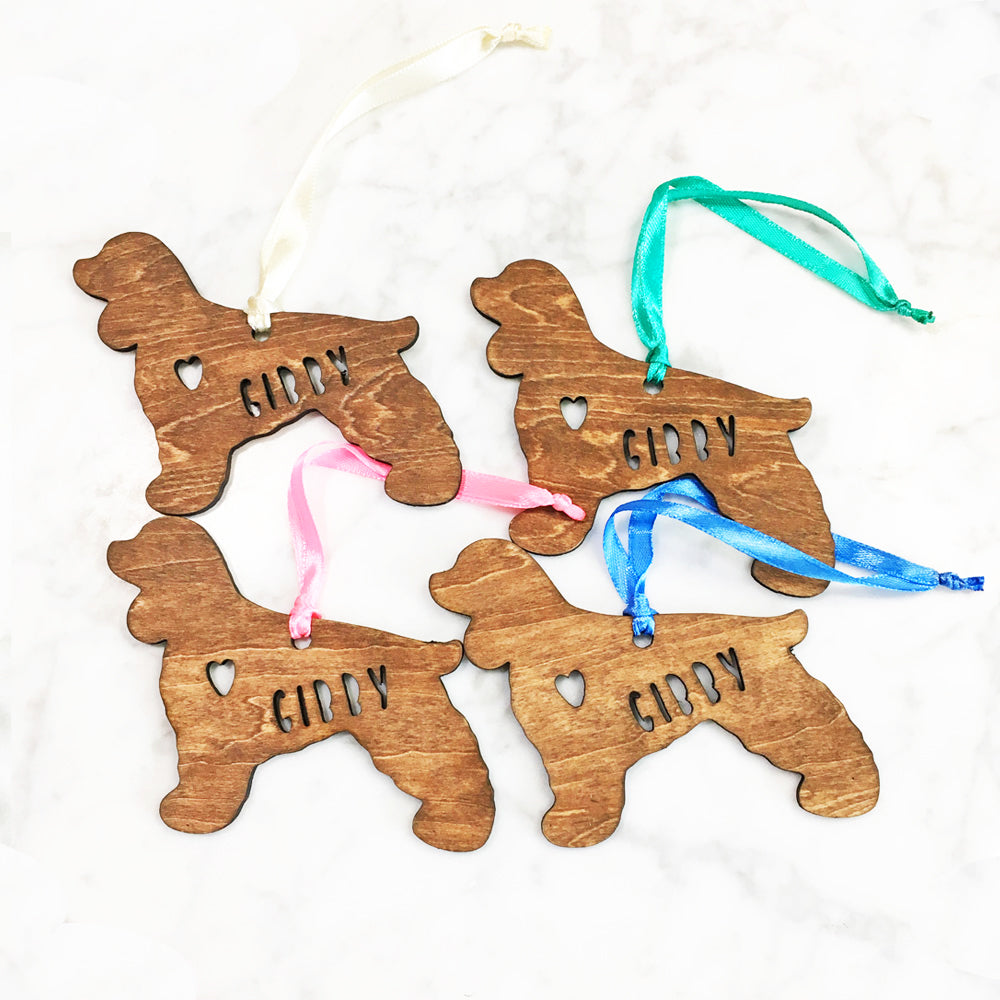Cocker Spaniel - Wooden Dog Ornament