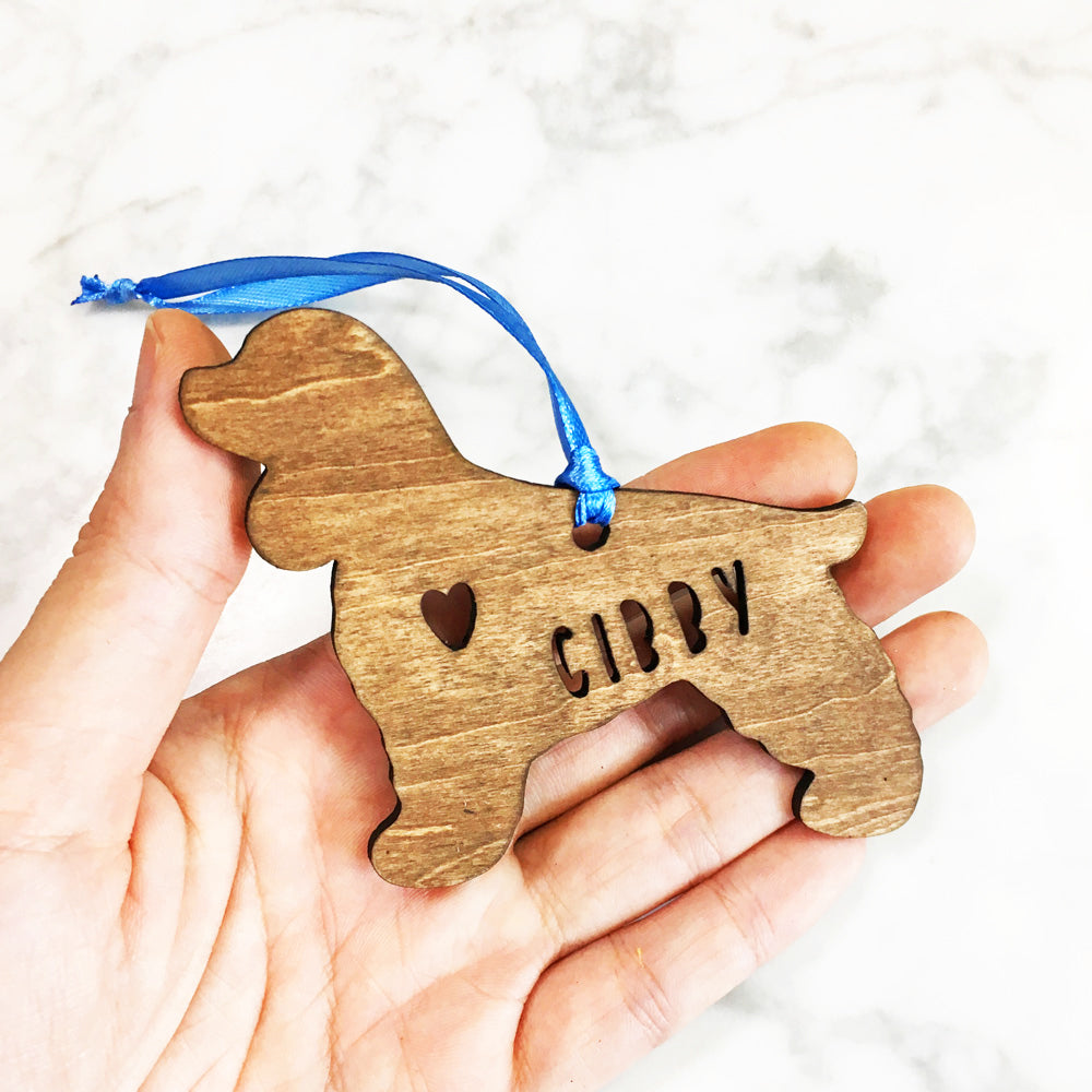 Cocker Spaniel - Wooden Dog Ornament