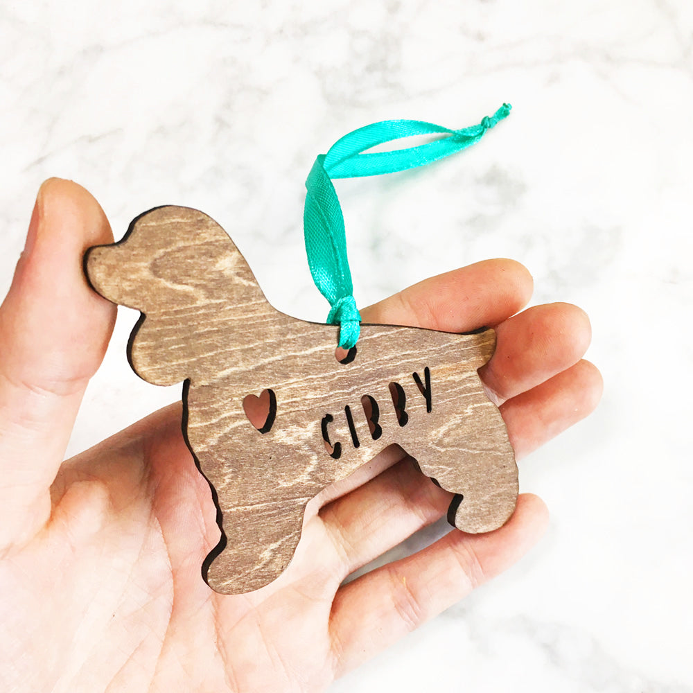 Cocker Spaniel - Wooden Dog Ornament