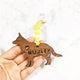 Elkhound - Wooden Dog Ornament