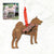 Shiba Inu - Wooden Dog Ornament (with Scarf)