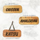 Wooden Name Plaque - Avaloncraftsg