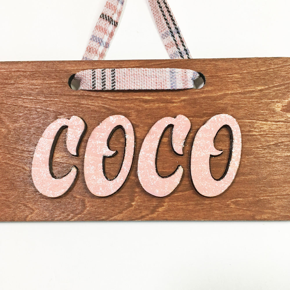 Wooden Name Plaque (Standard)
