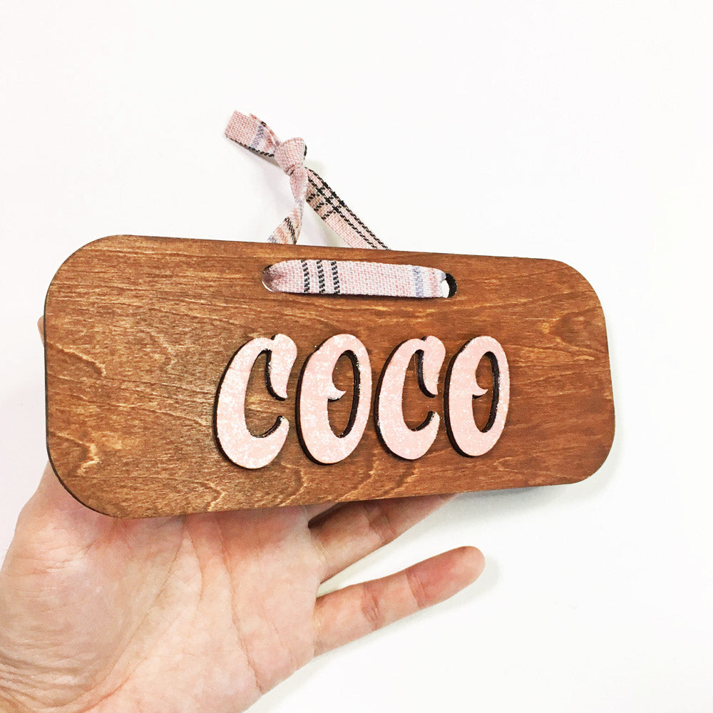 Wooden Name Plaque (Standard)
