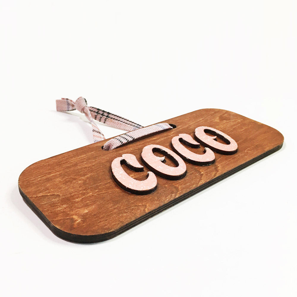Wooden Name Plaque (Standard)